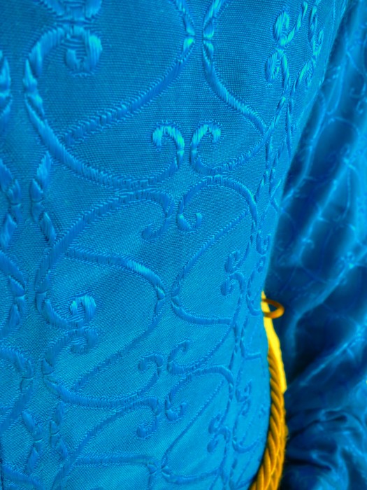 c.1290 Dress Fabric Detail - closer to actual colour.