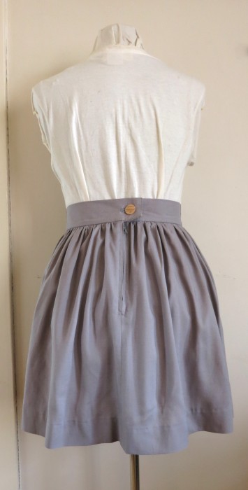 Rayon Bridesmaid Skirt: Back View.