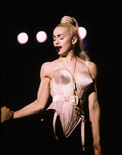 Madonna Madonna Blonde Ambition Tour - Japan - April 20th, 1990 Nishinomiya Stadium Osaka,  Japan April 20, 1990 Photo by George Chin/WireImage.com To license this image (7619604), contact WireImage: U.S. +1-212-686-8900 / U.K. +44-207-868-8940 / Australia +61-2-8262-9222 / Germany +49-40-320-05521 / Japan: +81-3-5464-7020 +1 212-686-8901 (fax) info@wireimage.com (e-mail) www.wireimage.com (web site)