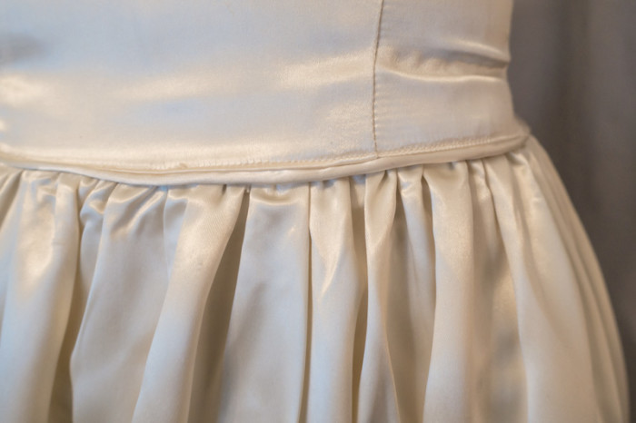 Original 1949 Wedding Gown Waistline detail